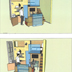 immagine_FPA Progetti_Architettura civile_arredamento d'interni_progetto per monolocale su due livelli_rendering di viste varie